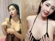 風騷網紅國模娜依靈兒咪咪圓潤堅挺奶頭還很翹